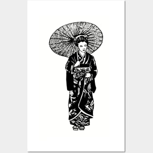 geisha 01-1 Posters and Art